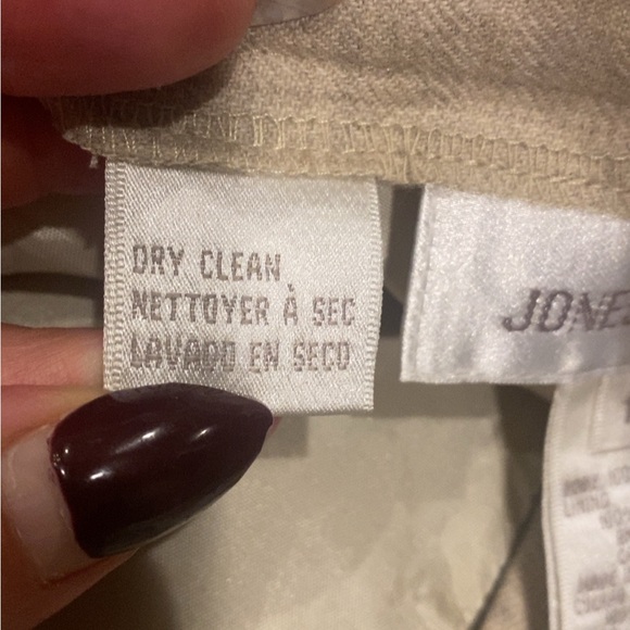 🐇Jones Wear Beige Pencil Skirt Textured Pockets Neutral Vintage 12 - Picture 9 of 9